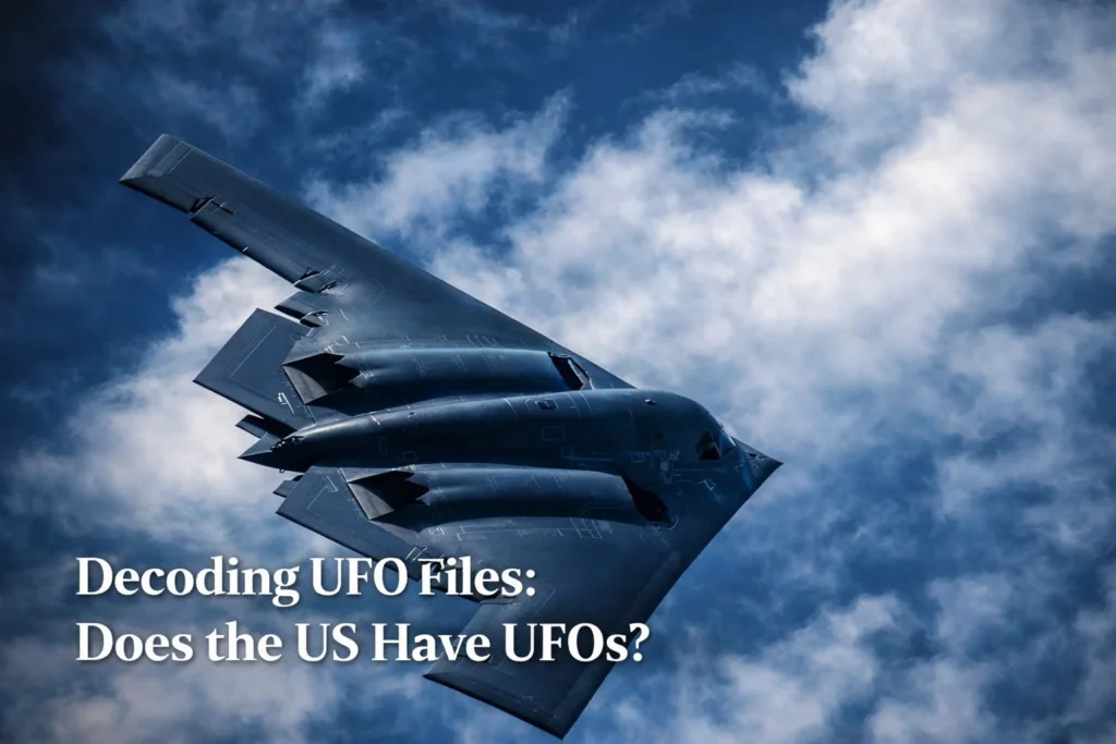 Pentagon UFO disclosure stealth bomber classified aerospace technology airpower dominance