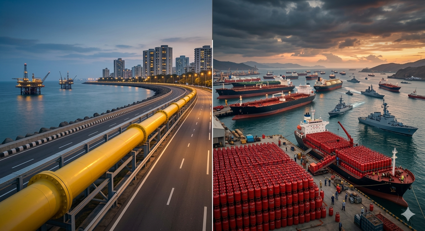 energy infrastructure pipeline maritime logistics