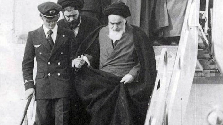 Ayatollah Khomeini returns to Iran after 14 years of exile in 1979
