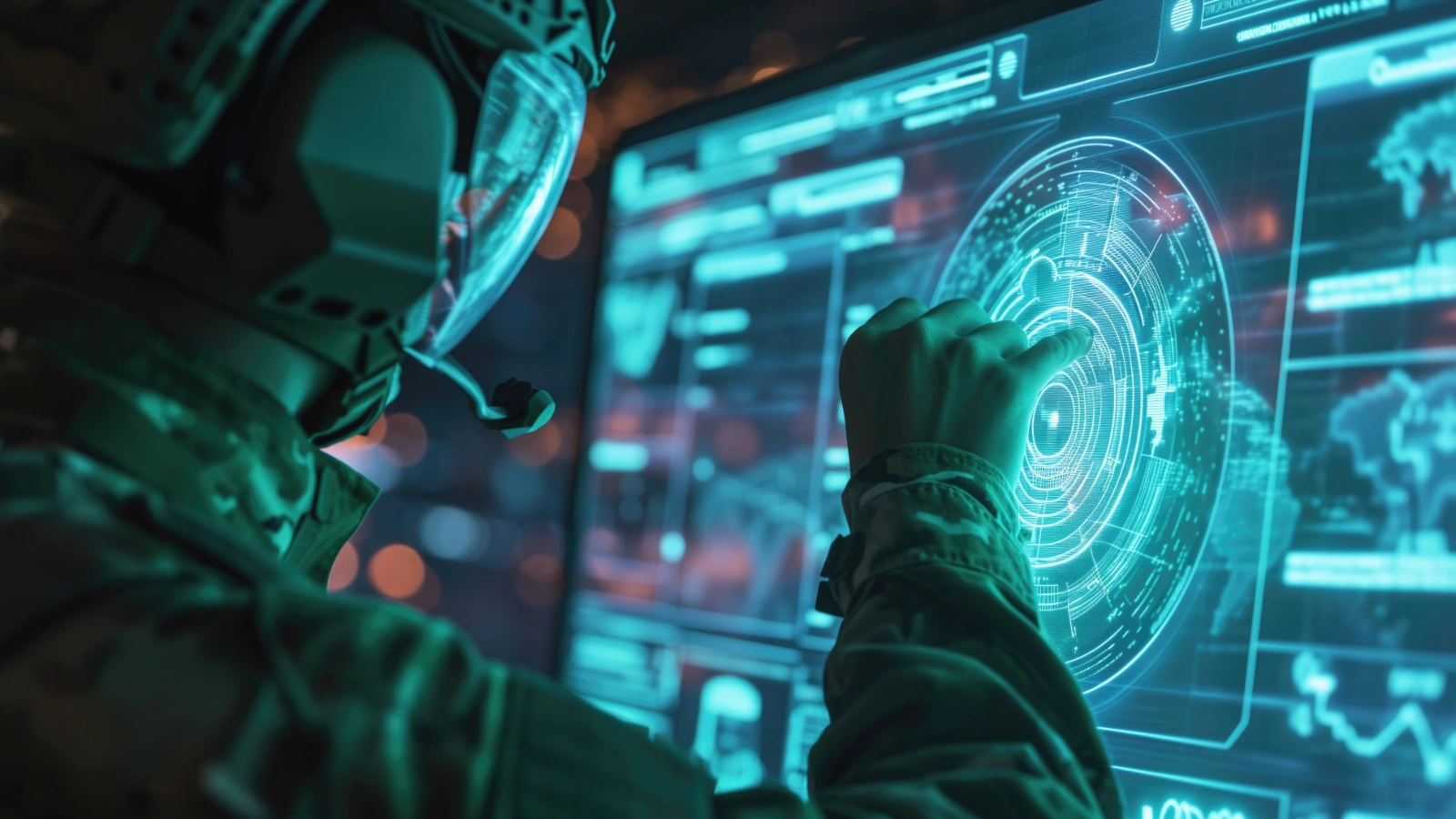 AI Generated Image for Representation of AI-assisted surveillance and border security