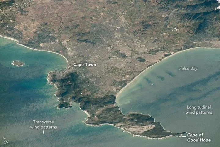 Why the Cape of Good Hope Shipping Route Is Gaining Strategic Importance Amid the Red Sea Crisis NASA astronaut image of the Cape of Good Hope showing southern Africa’s strategic maritime shipping route during growing global trade disruptions.