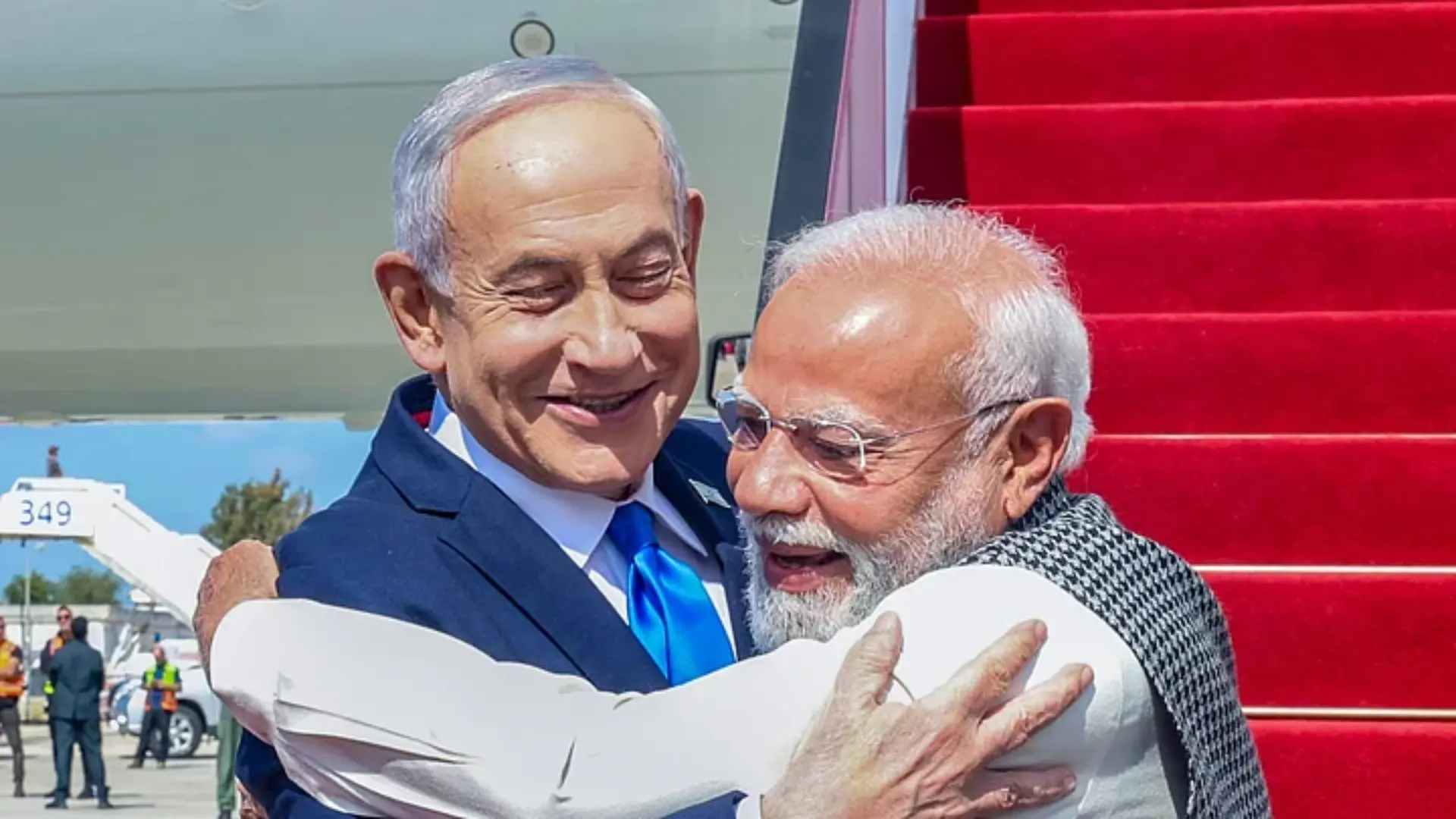 Prime Minister Narendra Modi and Prime Minister Benjamin Netanyahu exchanging a handshake during the February 2026 state visit