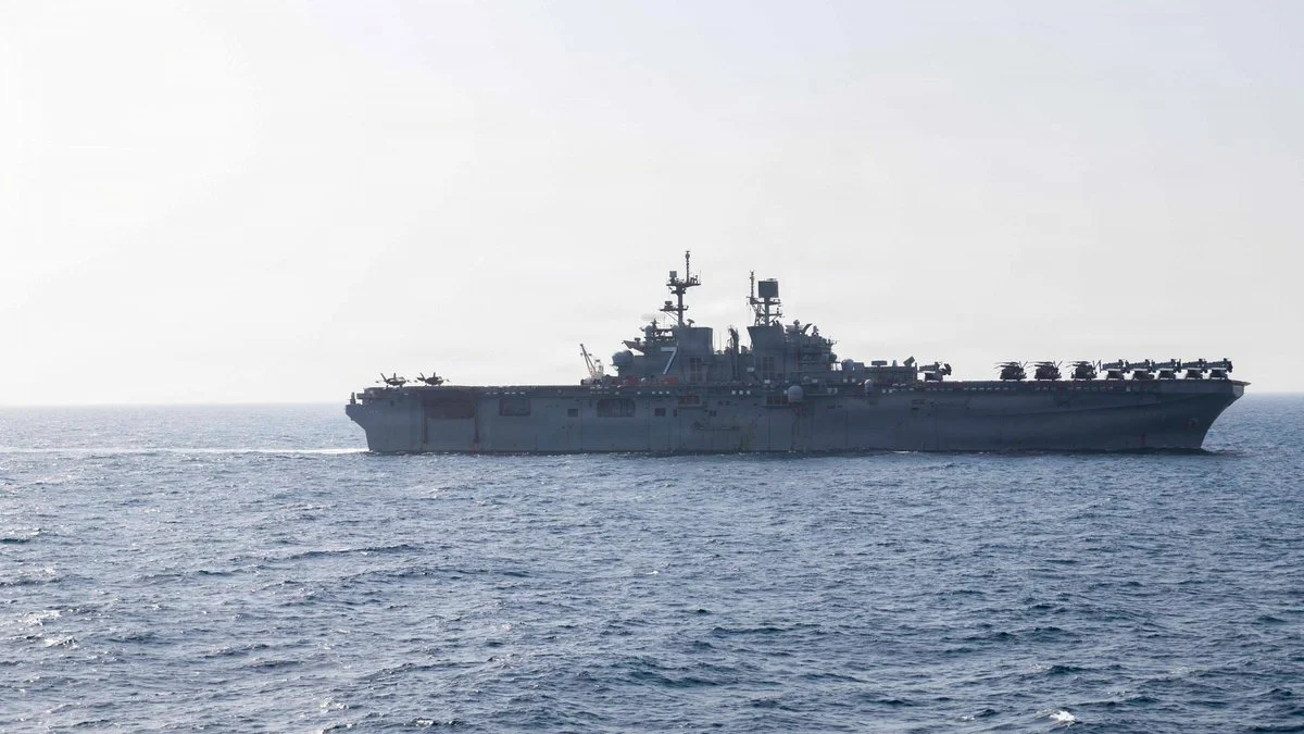 a US Navy warship near strait of hormuz, Iran War Impact on the Indian Stock Market Iran War Impact on the Indian Stock Market