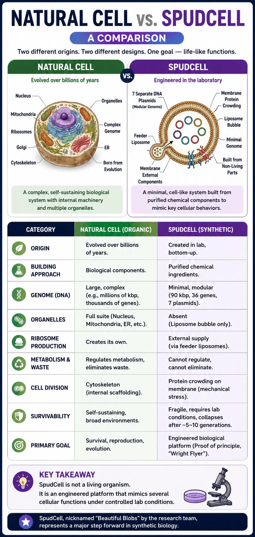Scientists in the United States have achieved a landmark breakthrough in synthetic biology by developing a laboratory-built system that mimics several essential behaviours of a living cell. The innovation, known as SpudCell, has quickly become one of the world's most searched science topics, sparking discussions about artificial life, biotechnology and the future of medicine.