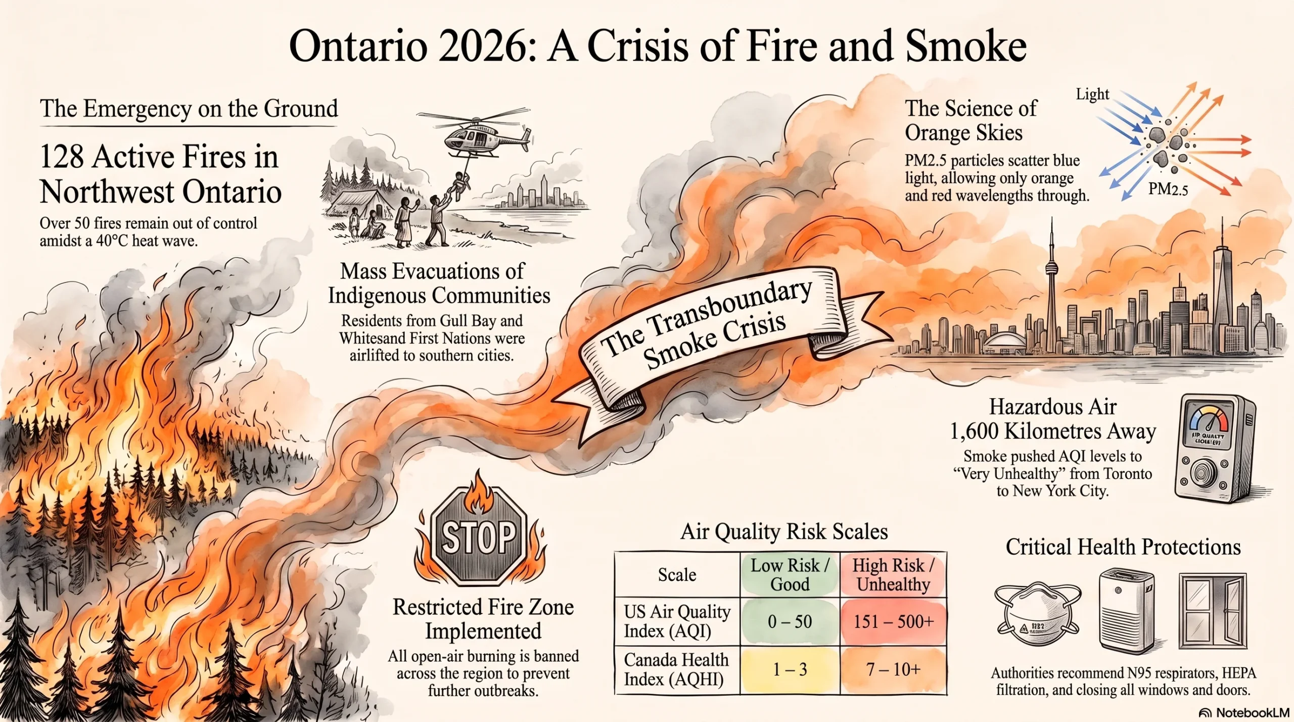 Ontario Wildfires Force Mass Evacuations as Smoke Chokes North American Cities Ontario Wildfires 2026: Inside Canada's Growing Fire Emergency