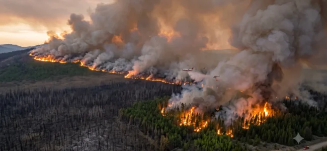 Ontario Wildfires Force Mass Evacuations as Smoke Chokes North American Cities