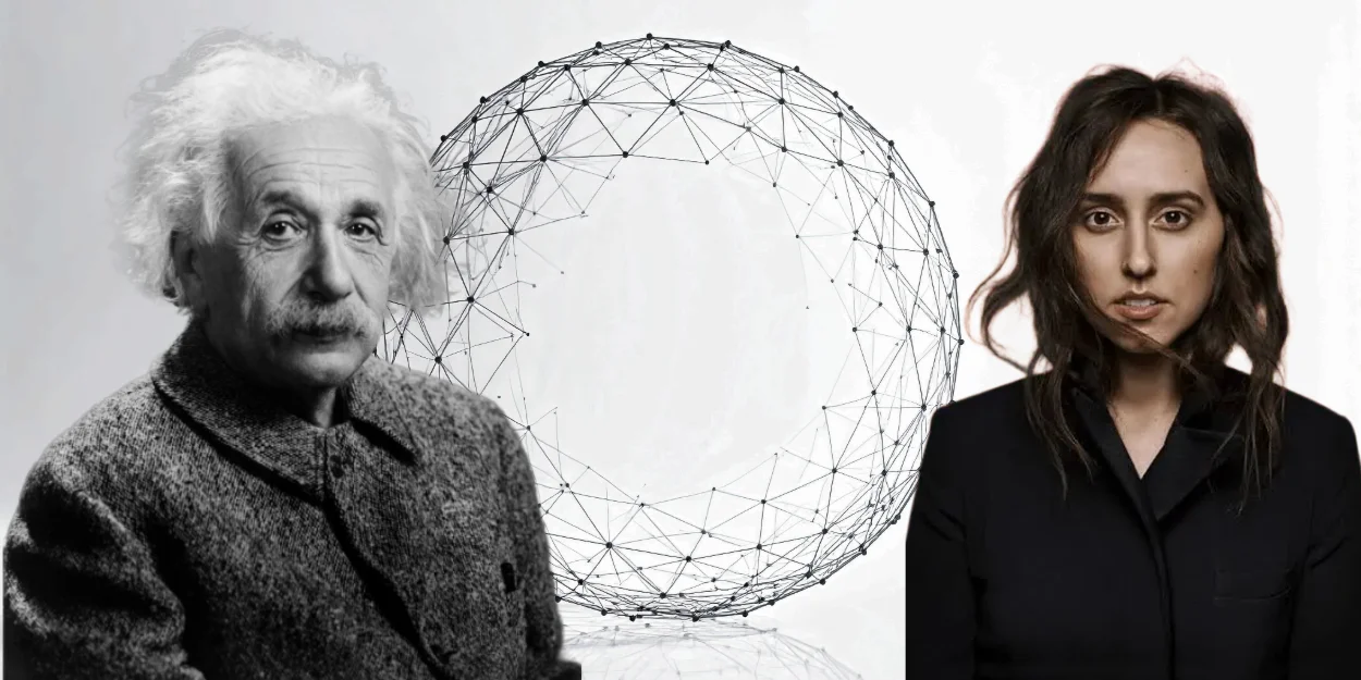 The Real Story Behind the Viral Physicist Isn't Her — It's the Question She's Trying to Answer Sabrina Gonzalez Pasterski and Albert Einstein