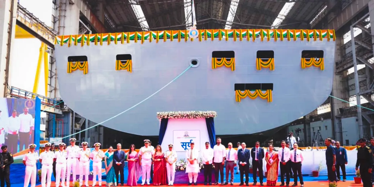 A 44,000-Tonne Ship With No Missiles May Decide How Far the Indian Navy Sails Fleet Support Ship Indian Navy:Hindustan Shipyard Limited,Surya fleet support ship,rajnath singh